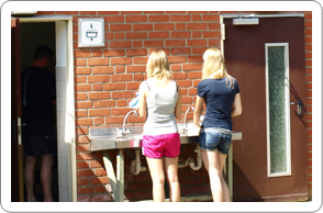 Spülbecken aussen
